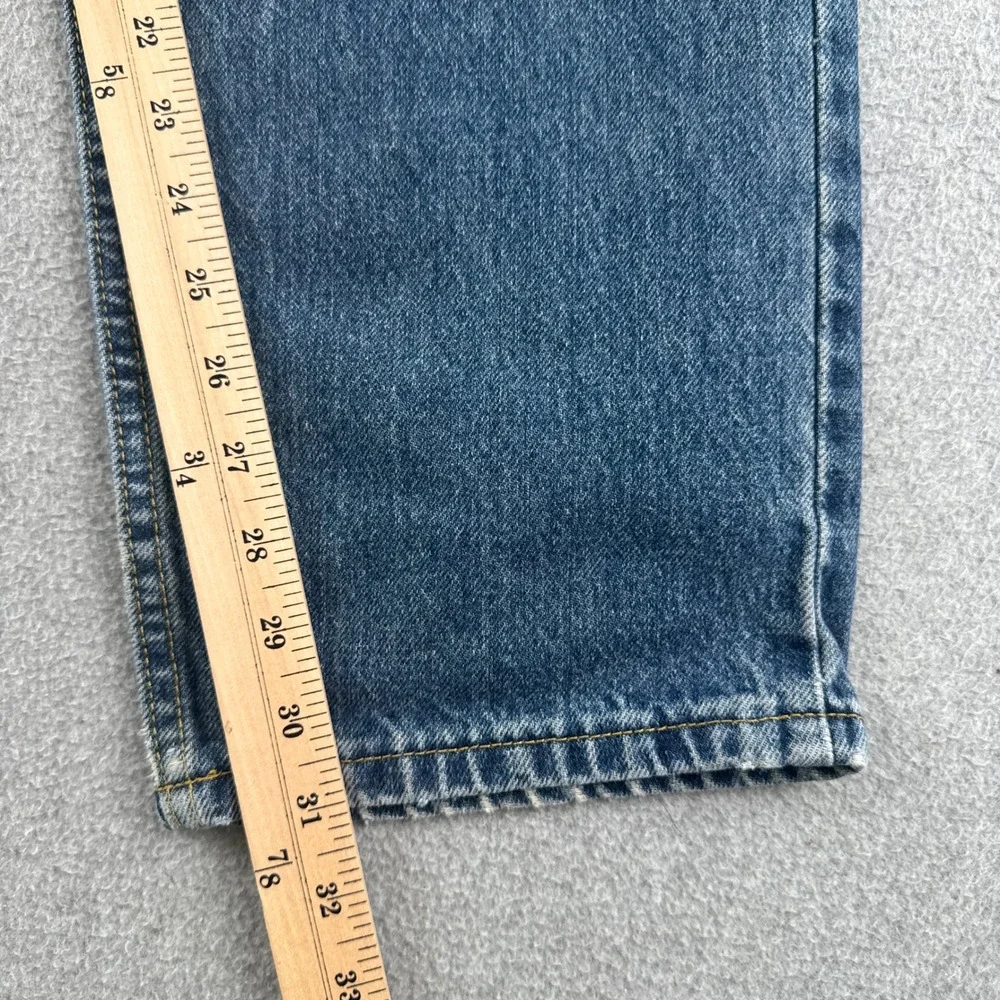 Lee Jeans Mens 34x32 Blue Relaxed Fit Straight Leg Cotton Denim 2055540